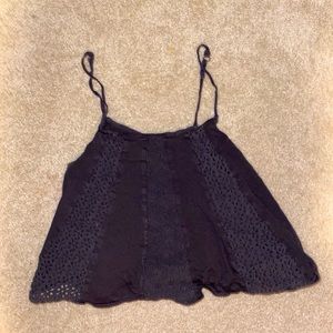 Charcoal Lace Tank